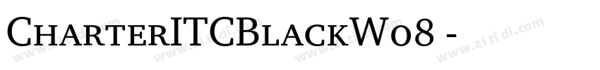 CharterITCBlackW08 字体转换